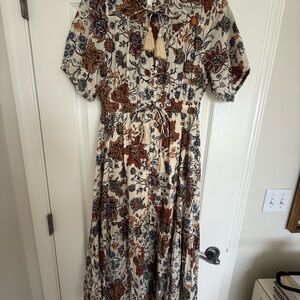 Elan Multicolor Floral Maxi Dress